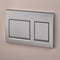 Geberit Alpha25 actuator plate, square, dual flush