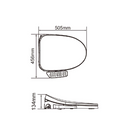 HAFELE ฝารองนั่งอเนกประสงค์แบบใช้ไฟฟ้า ทรง Elongate