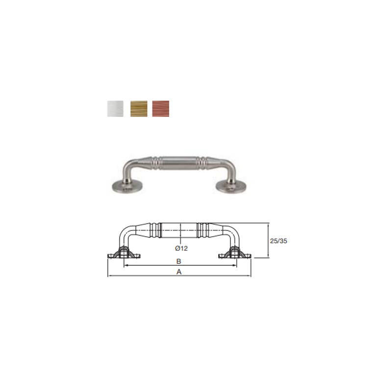 HAFELE มือจับหน้าต่างเหล็ก - STEEL WINDOW HANDLE