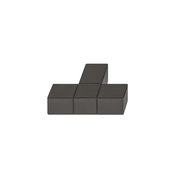 HAFELE ปุ่มรับ สีดำอโนไดซ์ 46x34 มม.