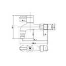 HAFELE ก๊อกล้างพื้น 1 ทาง สีโครม