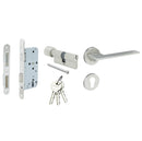 HAFELE ชุดมือจับประตูก้านโยกแม่เหล็ก (รุ่นประตูทางเข้า)