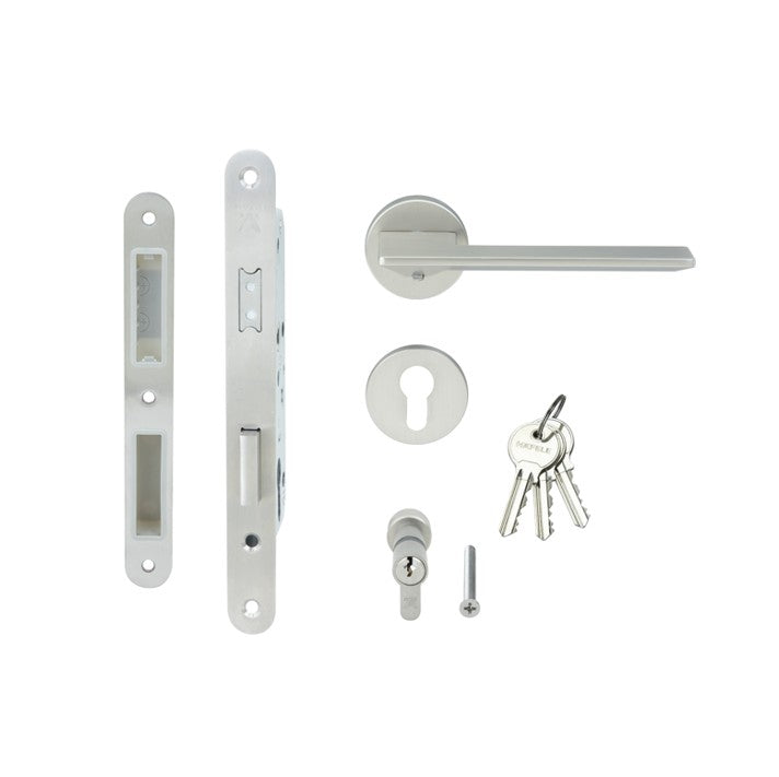 HAFELE ชุดมือจับประตูก้านโยกแม่เหล็ก (รุ่นประตูทางเข้า)