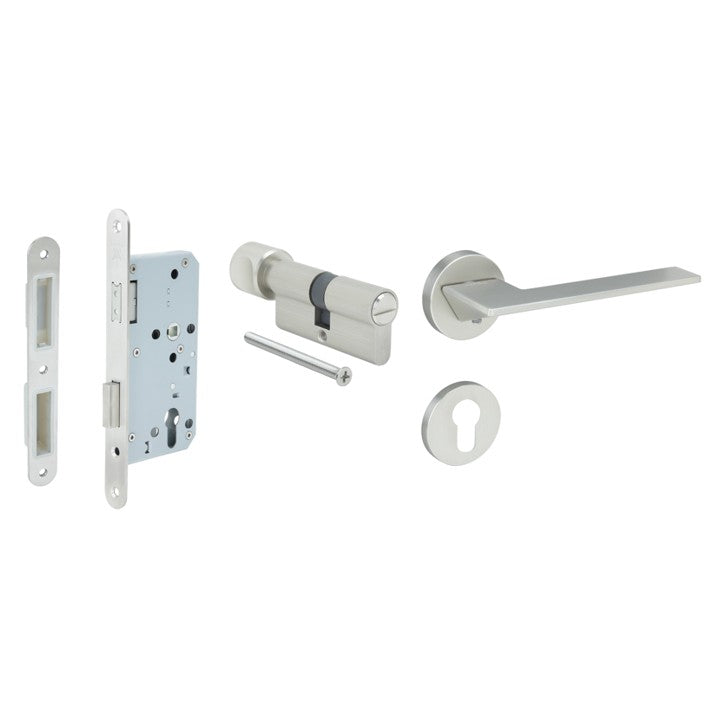 HAFELE ชุดมือจับประตูก้านโยกแม่เหล็ก (รุ่นประตูห้องน้ำ)