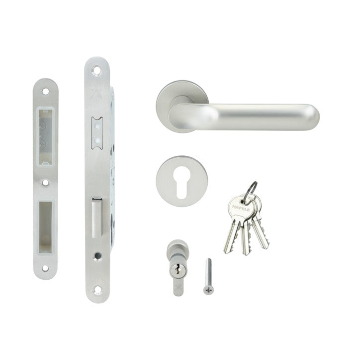 HAFELE ชุดมือจับประตูก้านโยกแม่เหล็ก (รุ่นประตูทางเข้า)