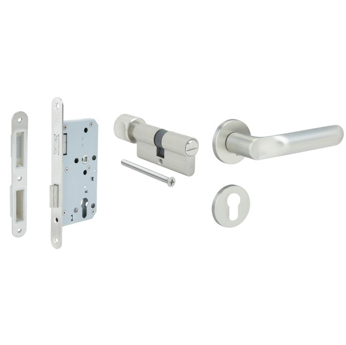 HAFELE ชุดมือจับประตูก้านโยกแม่เหล็ก (รุ่นประตูห้องน้ำ)