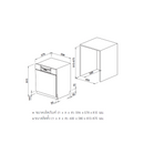 HAFELE เครื่องล้างจานแบบติดตั้งฝัง : ซีรี่ย์ สมาร์ทเมท - CLEANO Bi60