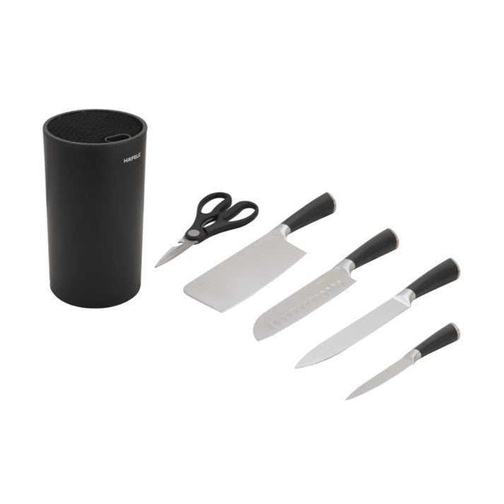 HAFELE ชุดมีดสแตนเลส 5 ชิ้น -  KNIFE BLOCK SET