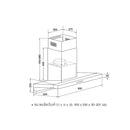 HAFELE เครื่องดูดควันแบบติดผนัง: ซีรี่ย์ 5 (HH-AWG90)