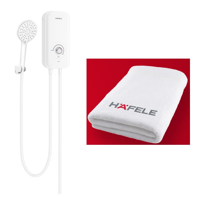 (Pre-Order) HAFELE เครื่องทำน้ำอุ่น พร้อมชุดฝักบัวสายอ่อน