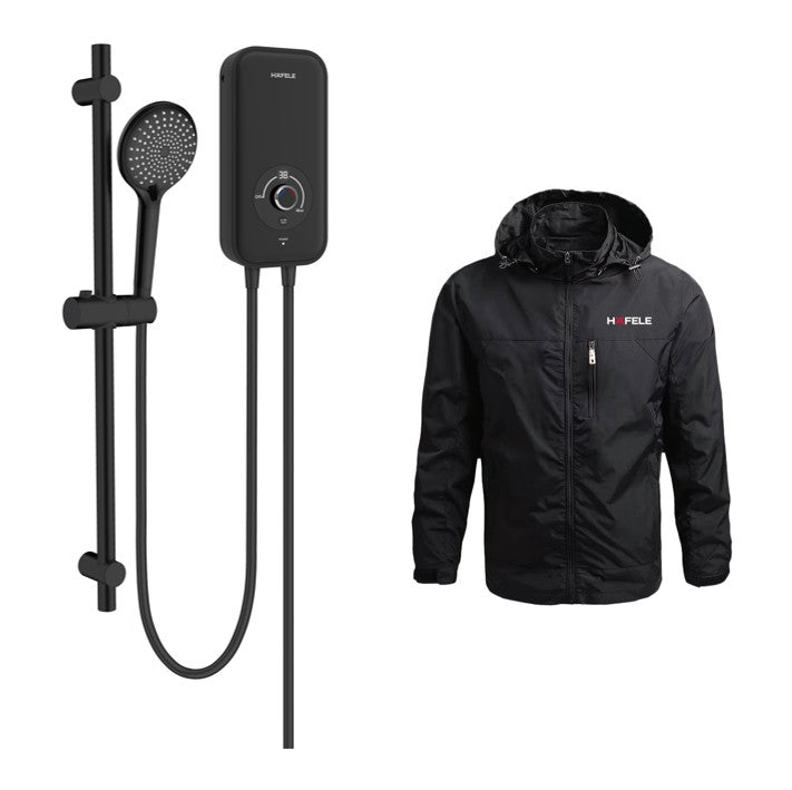 (Pre-Order) HAFELE เครื่องทำน้ำอุ่น พร้อมชุดฝักบัวสายอ่อน