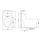 HAFELE โถสุขภัณฑ์แบบชิ้นเดียว - โวลก้า II