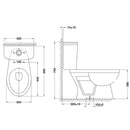 HAFELE โถสุขภัณฑ์แบบสองชิ้น