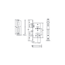 ชุดตลับกุญแจสแตนเลสสตีล ระบบมอร์ทิสล็อค (Mortise lock)