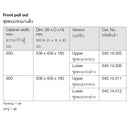 HAFELE ชุดตะแกรงคว่ำจานชามบานดึงและบานเปิด UTENSIO PLUS