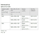 HAFELE ชุดตะแกรงคว่ำจานชามบานดึงและบานเปิด UTENSIO PLUS