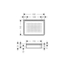 AXOR Universal Softsquare Soap dish/ shelf