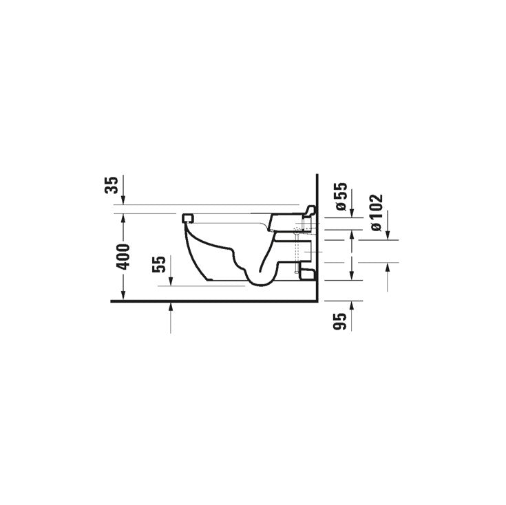 DURAVIT Starck 3 Wall-mounted toilet