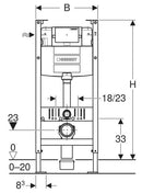 Geberit Duofix element for wall-hung WC