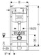 Geberit Duofix element for wall-hung WC