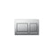 Geberit Alpha25 actuator plate, square, dual flush
