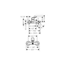 Hansgrohe Talis E 3-hole rim mounted single lever bath mixer