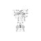 Hansgrohe Talis E 3-hole rim mounted single lever bath mixer