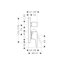 AXOR Citterio M Single lever bath mixer