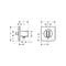 AXOR Citterio E Porter unit 120/120 softsquare - Chrome