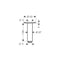 Hansgrohe Ceiling connector 10 cm - Chrome