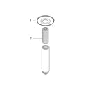 Hansgrohe Ceiling connector 10 cm - Black