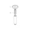Hansgrohe Ceiling connector 10 cm - Black
