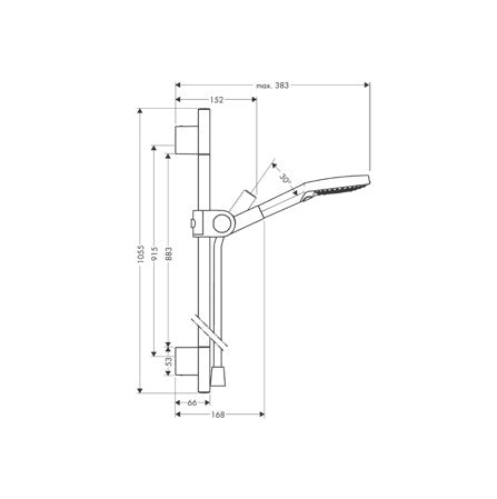 AXOR Uno Shower set with hand shower