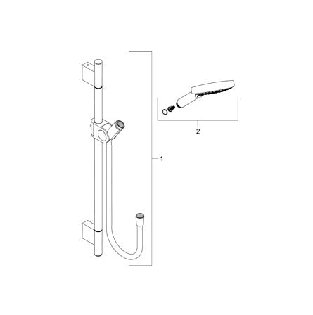 AXOR Uno Shower set with hand shower