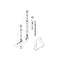 Hansgrohe Basic set for 3-hole rim mounted single lever bath mixer