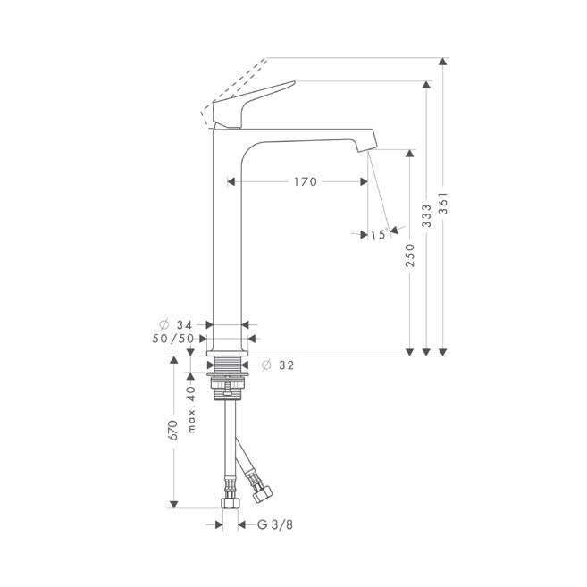 AXOR Citterio M Single lever basin mixer