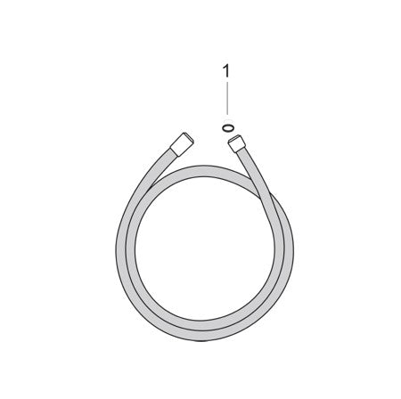 AXOR Isiflex shower hose Isiflex'B 1,25 m