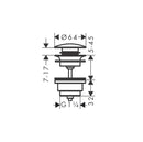 AXOR Push-open waste set