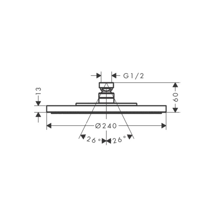 AXOR Starck Overhead shower 240 1jet
