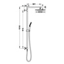 HAFELE ชุดฝักบัวยืนอาบ พร้อมอุปกรณ์ควบคุมอุณหภูมิ