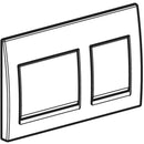 Geberit Alpha25 actuator plate, square, dual flush