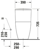 DURAVIT ME by Starck One-piece toilet