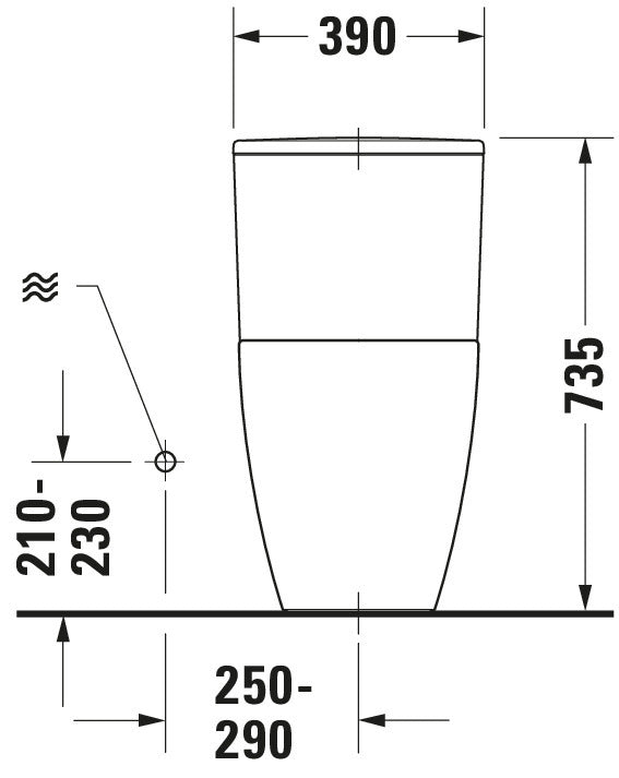DURAVIT ME by Starck One-piece toilet