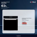 HAFELE เตาอบระบบ Multifunction แบบติดตั้งฝัง: ซีรีย์ CUISINE IQ 80L
