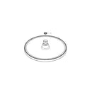 Hansgrohe Crometta S Overhead shower 240 1jet