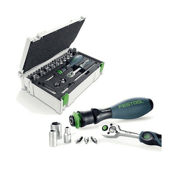 FESTOOL ชุดเซตประแจ-ไขควงบล็อค RATCHET SET 1/4" CE-RA-SET37