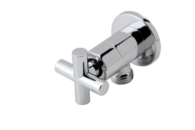 HAFELE วาล์วปิด-เปิดน้ำทรงกลม แบบติดผนัง / STOP VALVE CHR.POL.1/2"X1/2"