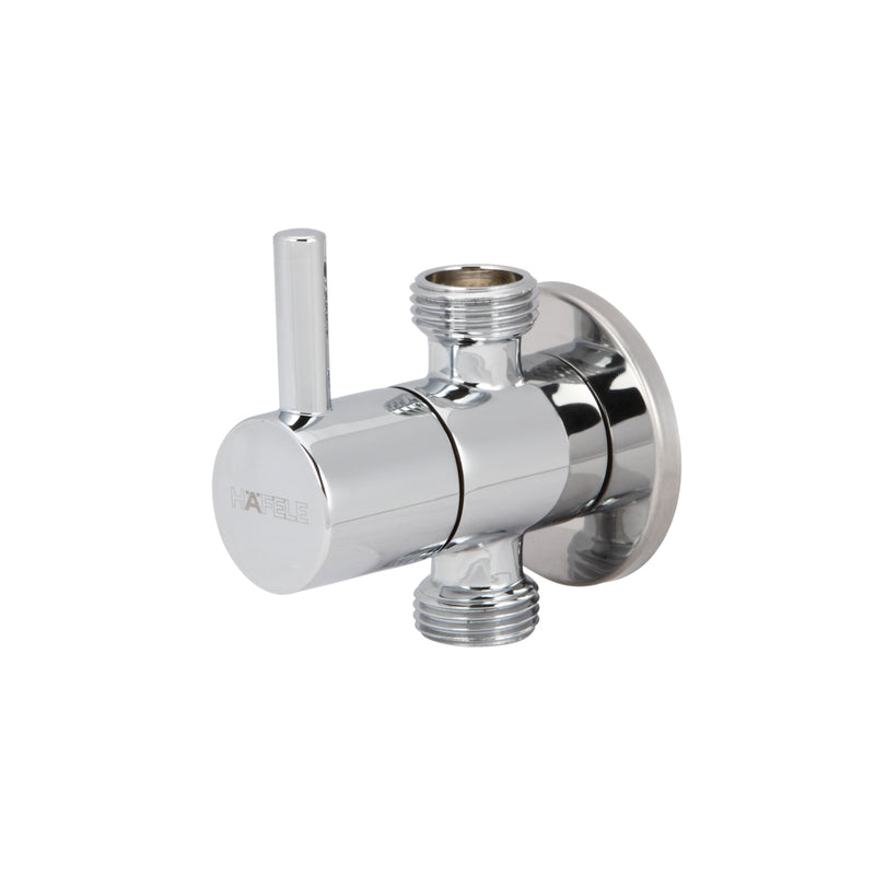 วาล์วปิด-เปิดน้ำ  2 ทาง ทรงกลม แบบติดผนัง / DUAL STOP VALVE ROUND1/2"X1/2"