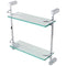 HAFELE ชั้นวางของแบบกระจก 2 ชั้น รุ่น REMBRANDT / 2-TIER GL.SHELF CHR.POL. 400X390M