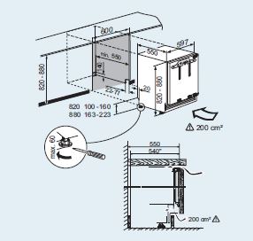 LIEBHERR BUILD-IN FREEZER 95L